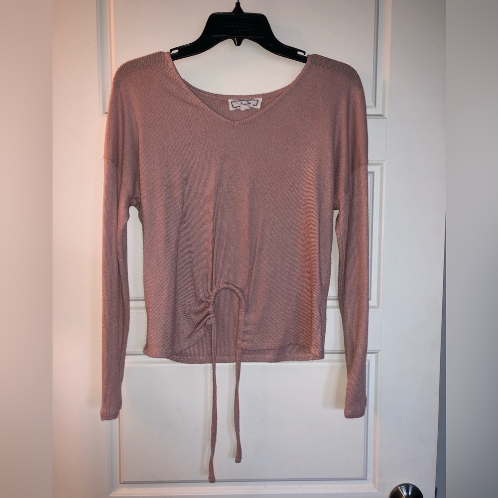 Dusty rose long sleeved shirt